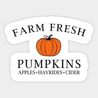 Fresh Farm Pumpkin Sticker